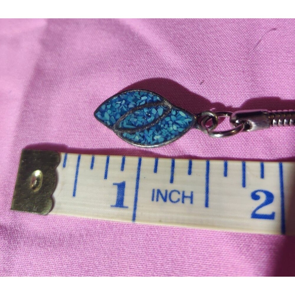 Southwestern turquoise inlay keychain
